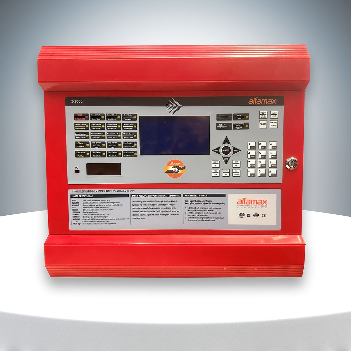 I-1000-4 Intelligent Adresli Yangın Alarm Santrali. 4 Double Loop