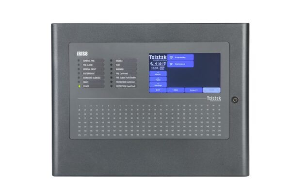 IRIS8 (1-8) L-B 5 LOOP Siyah Beyaz Grafik Ekranlı Adreslenebilir 5 Looplu Yangın İhbar Paneli