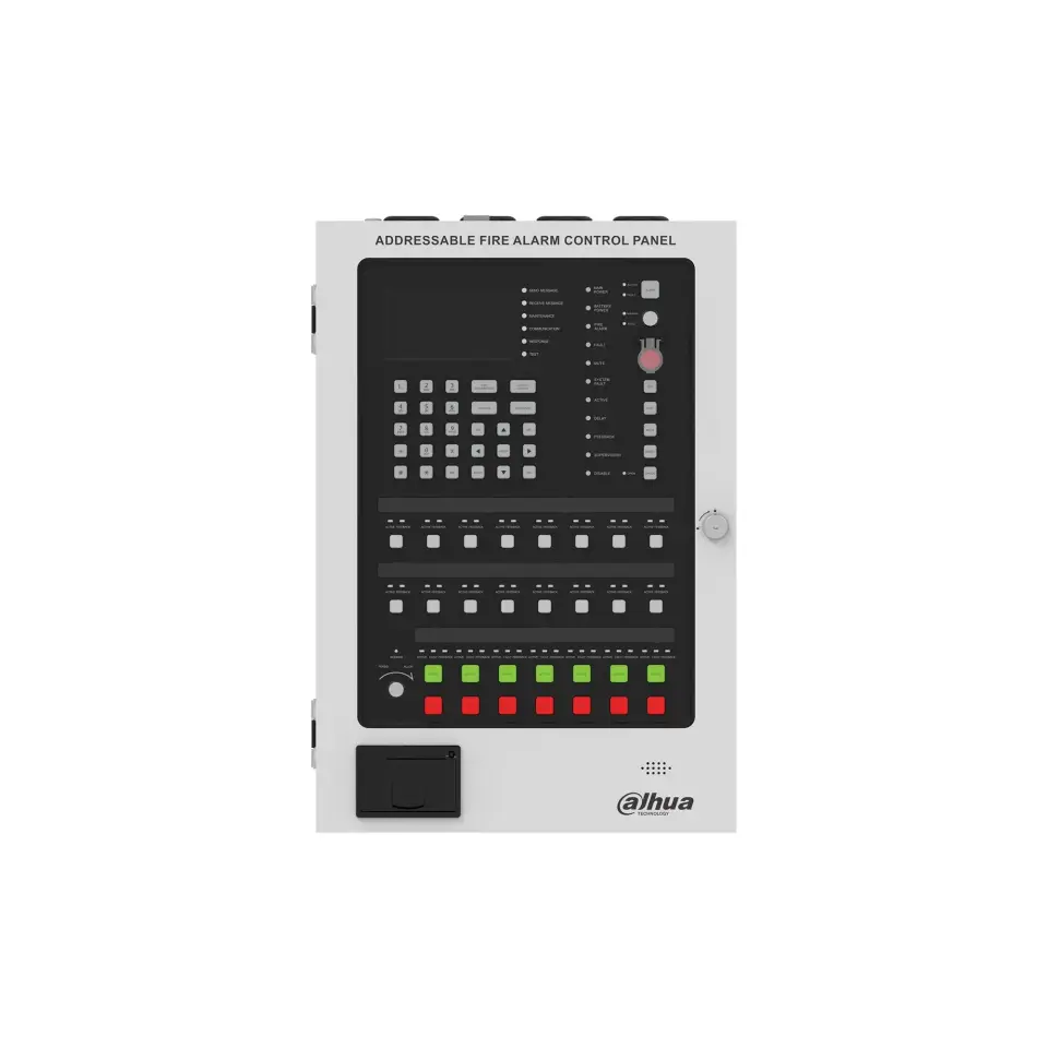 Adreslenebilir 1-Loop Yazıcılı Yangın Alarm Kontrol Paneli DHI-HY-1022R