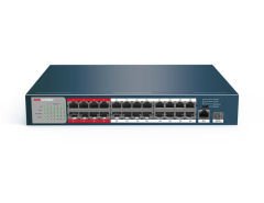 24 Port 10/100 PoE + 1 Port Gigabit Uplink + 1 SFP Switch    DS-3E0326P-E/M