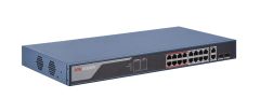 16 Ports PoE + 2x Gigabit Combo Port SMART Switch                 DS-3E1318P-EI